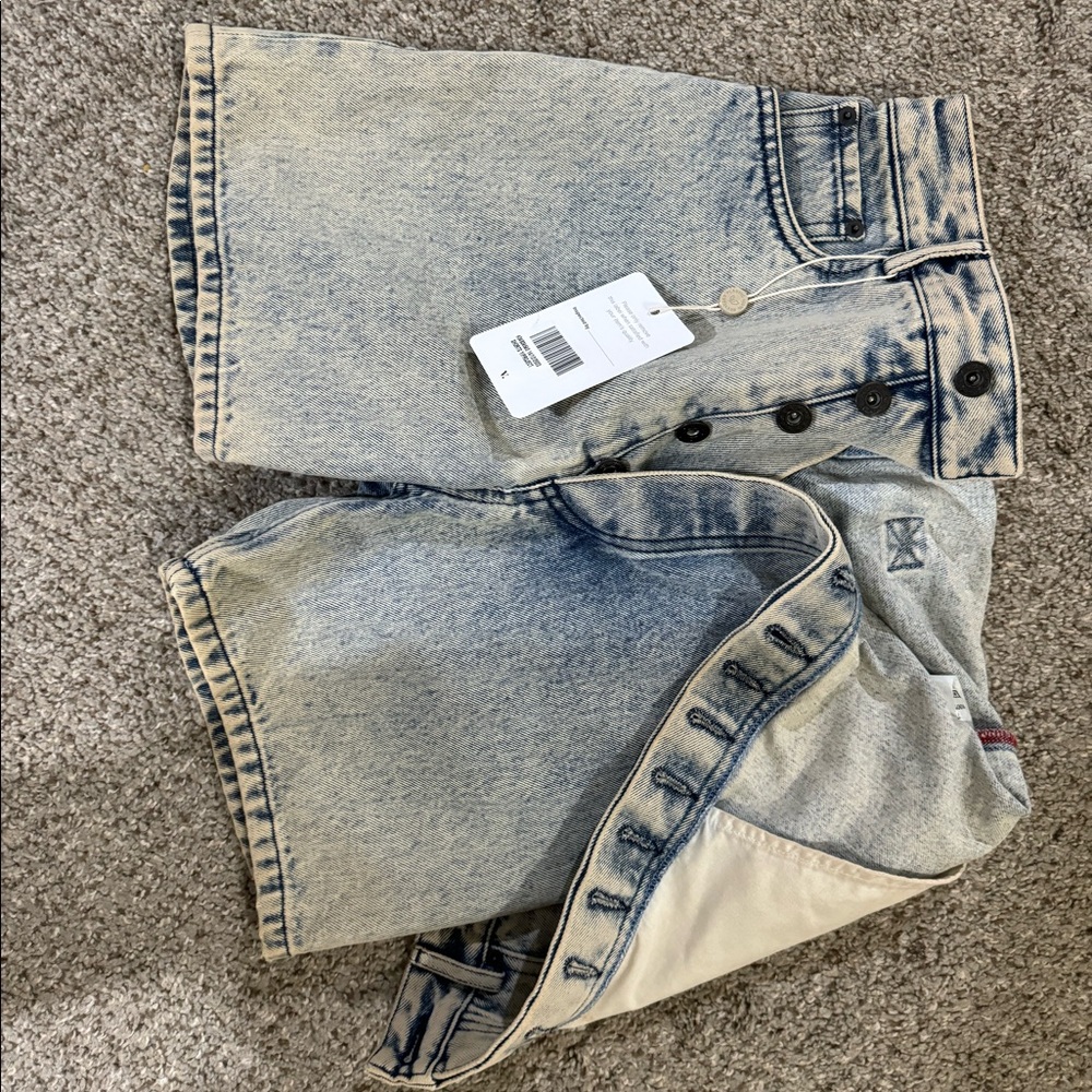 YPROJECT denim shorts